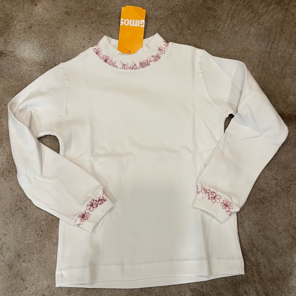 NWT Girls GIMOS 100% Cotton Turtleneck Top